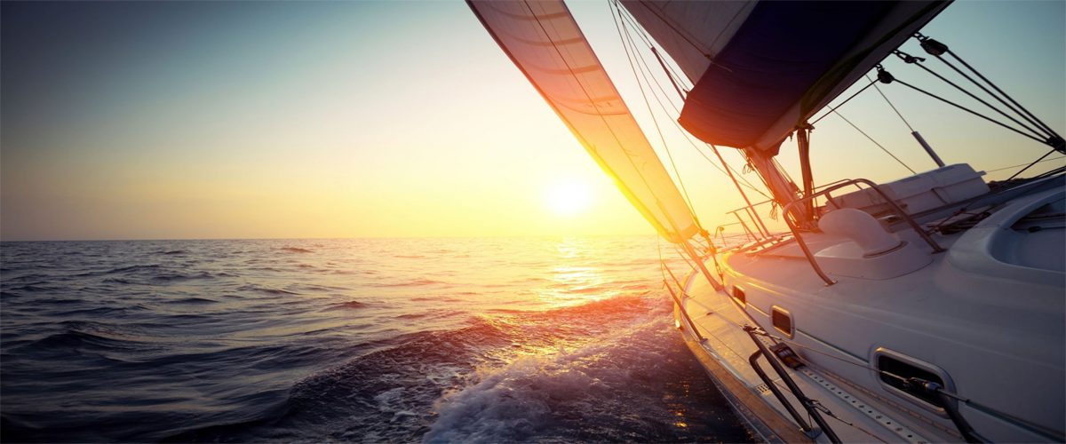 Sailboat on open water